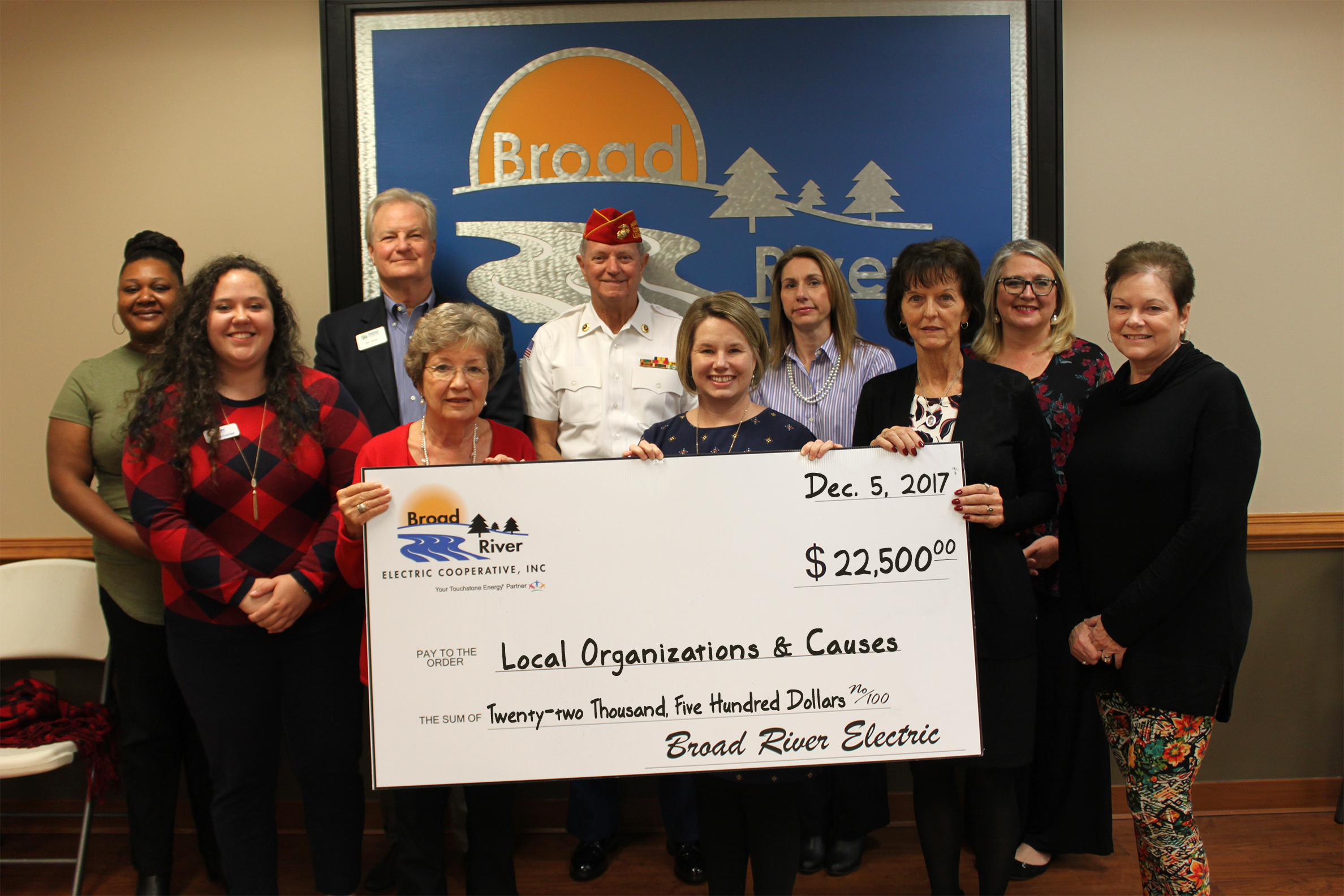 Broad River Electric Donates to 14 Local Charities